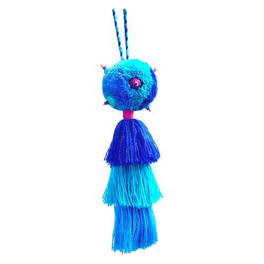Pompón (Arte Textil) Azul 1